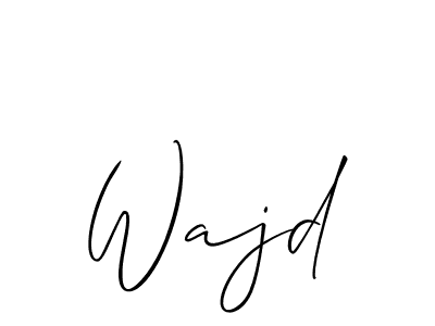 You can use this online signature creator to create a handwritten signature for the name Wajd. This is the best online autograph maker. Wajd signature style 2 images and pictures png