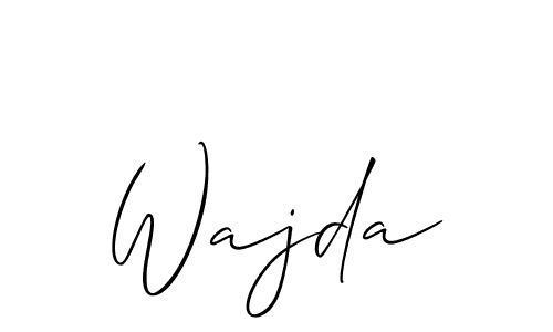 Create a beautiful signature design for name Wajda. With this signature (Allison_Script) fonts, you can make a handwritten signature for free. Wajda signature style 2 images and pictures png