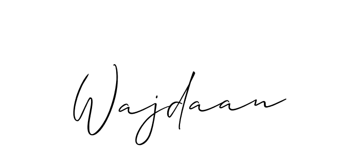 Allison_Script is a professional signature style that is perfect for those who want to add a touch of class to their signature. It is also a great choice for those who want to make their signature more unique. Get Wajdaan name to fancy signature for free. Wajdaan signature style 2 images and pictures png