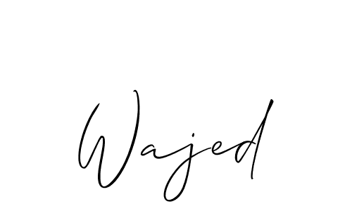 How to make Wajed signature? Allison_Script is a professional autograph style. Create handwritten signature for Wajed name. Wajed signature style 2 images and pictures png