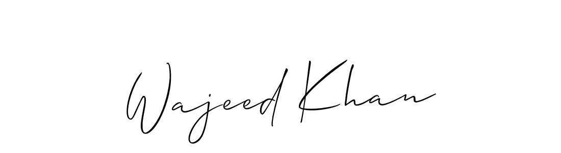 Make a beautiful signature design for name Wajeed Khan. Use this online signature maker to create a handwritten signature for free. Wajeed Khan signature style 2 images and pictures png