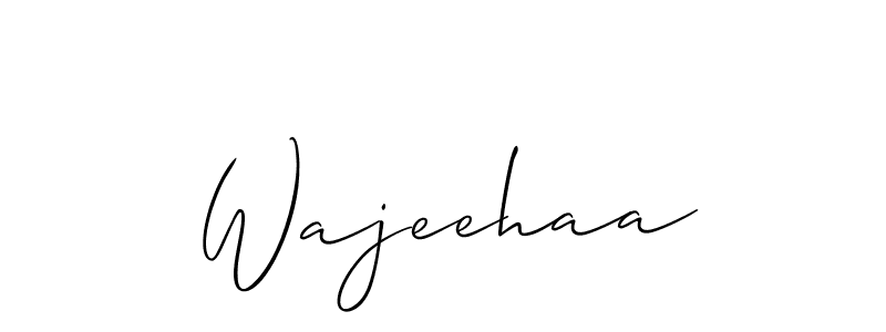 This is the best signature style for the Wajeehaa name. Also you like these signature font (Allison_Script). Mix name signature. Wajeehaa signature style 2 images and pictures png
