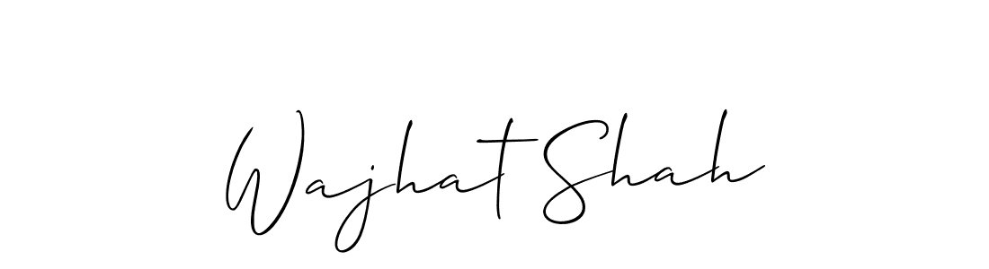 Make a beautiful signature design for name Wajhat Shah. Use this online signature maker to create a handwritten signature for free. Wajhat Shah signature style 2 images and pictures png