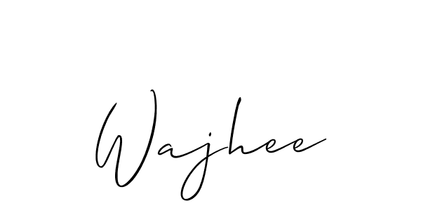 You can use this online signature creator to create a handwritten signature for the name Wajhee. This is the best online autograph maker. Wajhee signature style 2 images and pictures png