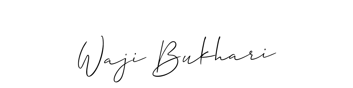 Best and Professional Signature Style for Waji Bukhari. Allison_Script Best Signature Style Collection. Waji Bukhari signature style 2 images and pictures png