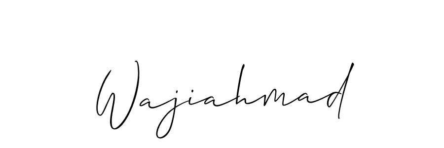 Best and Professional Signature Style for Wajiahmad. Allison_Script Best Signature Style Collection. Wajiahmad signature style 2 images and pictures png