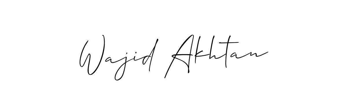 The best way (Allison_Script) to make a short signature is to pick only two or three words in your name. The name Wajid Akhtan include a total of six letters. For converting this name. Wajid Akhtan signature style 2 images and pictures png