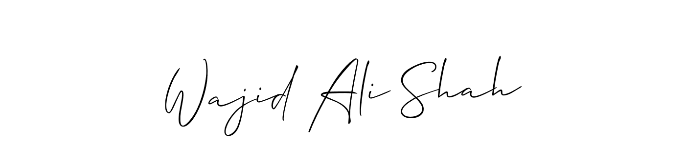 Similarly Allison_Script is the best handwritten signature design. Signature creator online .You can use it as an online autograph creator for name Wajid Ali Shah. Wajid Ali Shah signature style 2 images and pictures png