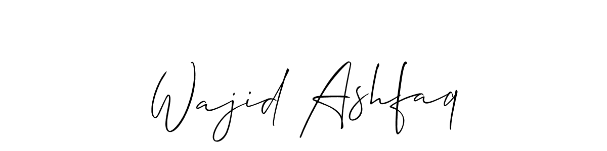 Also You can easily find your signature by using the search form. We will create Wajid Ashfaq name handwritten signature images for you free of cost using Allison_Script sign style. Wajid Ashfaq signature style 2 images and pictures png