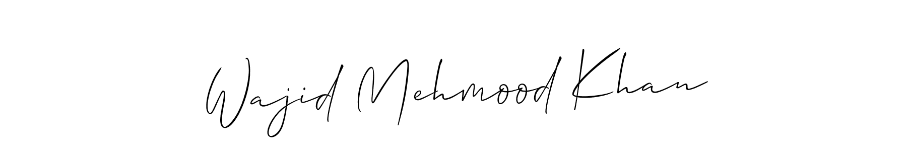 Make a beautiful signature design for name Wajid Mehmood Khan. Use this online signature maker to create a handwritten signature for free. Wajid Mehmood Khan signature style 2 images and pictures png