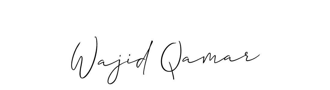 Make a beautiful signature design for name Wajid Qamar. Use this online signature maker to create a handwritten signature for free. Wajid Qamar signature style 2 images and pictures png