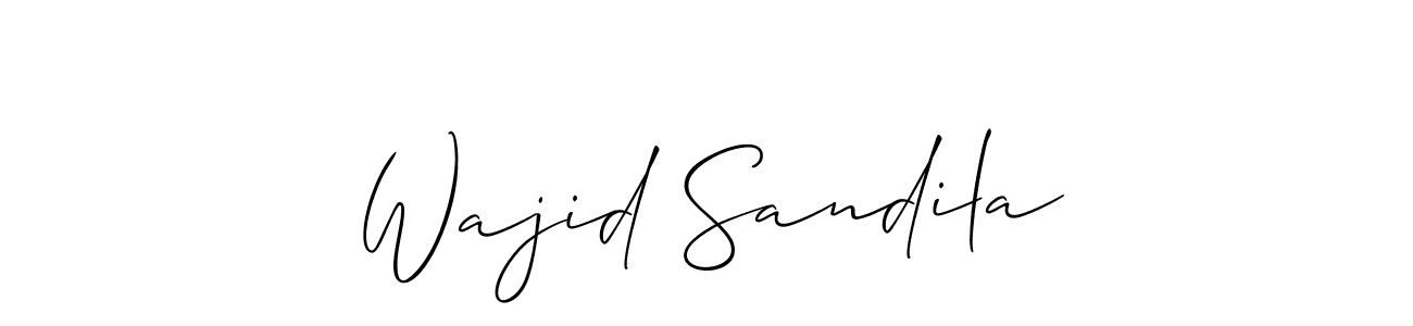 You can use this online signature creator to create a handwritten signature for the name Wajid Sandila. This is the best online autograph maker. Wajid Sandila signature style 2 images and pictures png