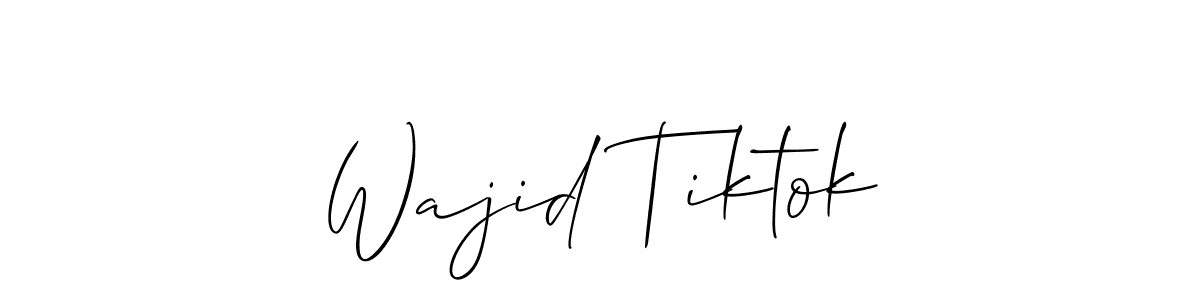 How to Draw Wajid Tiktok signature style? Allison_Script is a latest design signature styles for name Wajid Tiktok. Wajid Tiktok signature style 2 images and pictures png