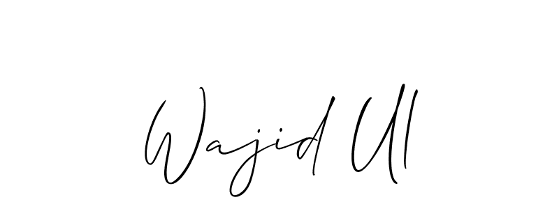 It looks lik you need a new signature style for name Wajid Ul. Design unique handwritten (Allison_Script) signature with our free signature maker in just a few clicks. Wajid Ul signature style 2 images and pictures png
