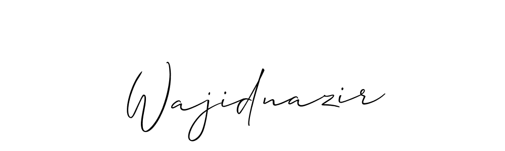 This is the best signature style for the Wajidnazir name. Also you like these signature font (Allison_Script). Mix name signature. Wajidnazir signature style 2 images and pictures png