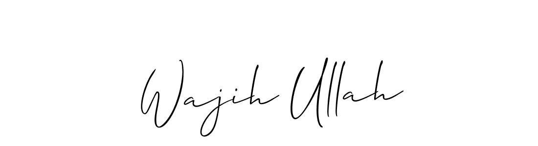 Similarly Allison_Script is the best handwritten signature design. Signature creator online .You can use it as an online autograph creator for name Wajih Ullah. Wajih Ullah signature style 2 images and pictures png