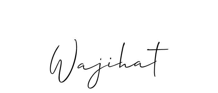 You should practise on your own different ways (Allison_Script) to write your name (Wajihat) in signature. don't let someone else do it for you. Wajihat signature style 2 images and pictures png