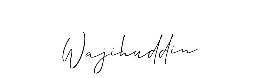 Wajihuddin stylish signature style. Best Handwritten Sign (Allison_Script) for my name. Handwritten Signature Collection Ideas for my name Wajihuddin. Wajihuddin signature style 2 images and pictures png