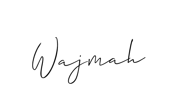 Here are the top 10 professional signature styles for the name Wajmah. These are the best autograph styles you can use for your name. Wajmah signature style 2 images and pictures png