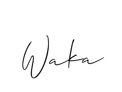 Similarly Allison_Script is the best handwritten signature design. Signature creator online .You can use it as an online autograph creator for name Waka. Waka signature style 2 images and pictures png