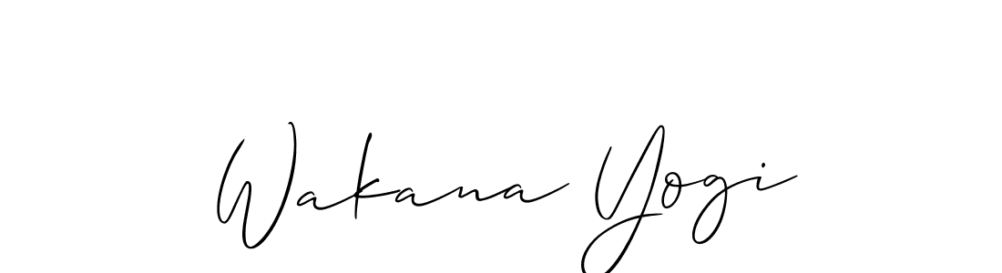 It looks lik you need a new signature style for name Wakana Yogi. Design unique handwritten (Allison_Script) signature with our free signature maker in just a few clicks. Wakana Yogi signature style 2 images and pictures png