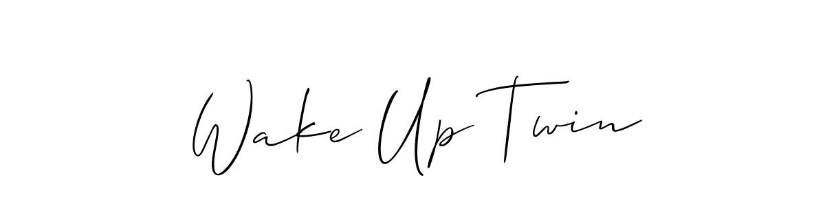 Best and Professional Signature Style for Wake Up Twin. Allison_Script Best Signature Style Collection. Wake Up Twin signature style 2 images and pictures png