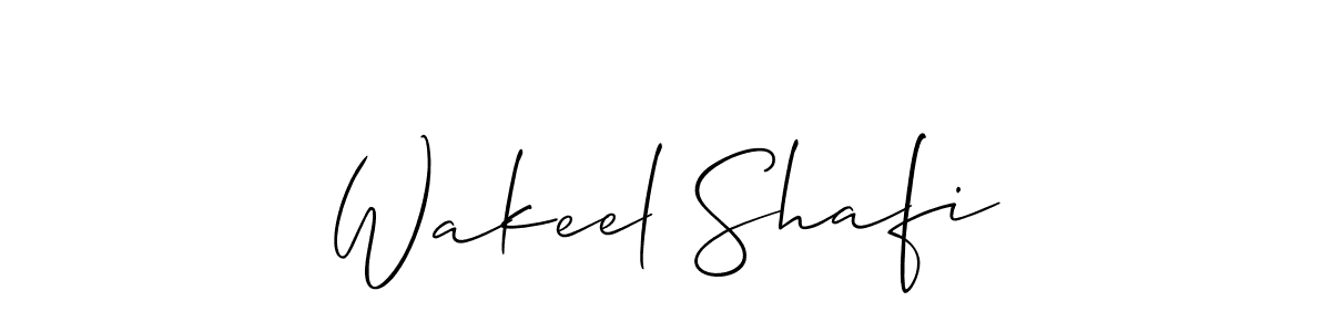 Wakeel Shafi stylish signature style. Best Handwritten Sign (Allison_Script) for my name. Handwritten Signature Collection Ideas for my name Wakeel Shafi. Wakeel Shafi signature style 2 images and pictures png