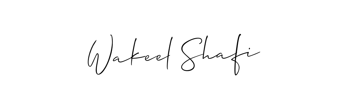 Wakeel Shafi stylish signature style. Best Handwritten Sign (Allison_Script) for my name. Handwritten Signature Collection Ideas for my name Wakeel Shafi. Wakeel Shafi signature style 2 images and pictures png