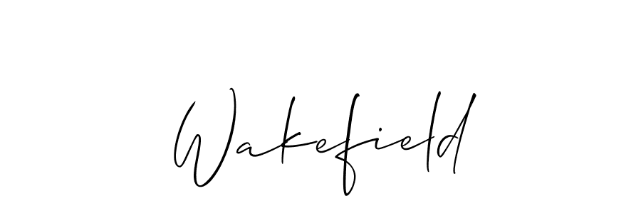 Also we have Wakefield name is the best signature style. Create professional handwritten signature collection using Allison_Script autograph style. Wakefield signature style 2 images and pictures png