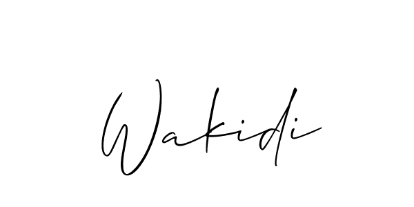 You can use this online signature creator to create a handwritten signature for the name Wakidi. This is the best online autograph maker. Wakidi signature style 2 images and pictures png