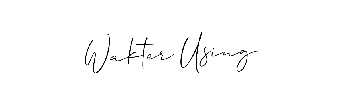 Wakter Using stylish signature style. Best Handwritten Sign (Allison_Script) for my name. Handwritten Signature Collection Ideas for my name Wakter Using. Wakter Using signature style 2 images and pictures png