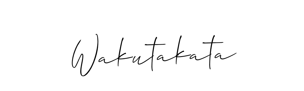 How to make Wakutakata name signature. Use Allison_Script style for creating short signs online. This is the latest handwritten sign. Wakutakata signature style 2 images and pictures png