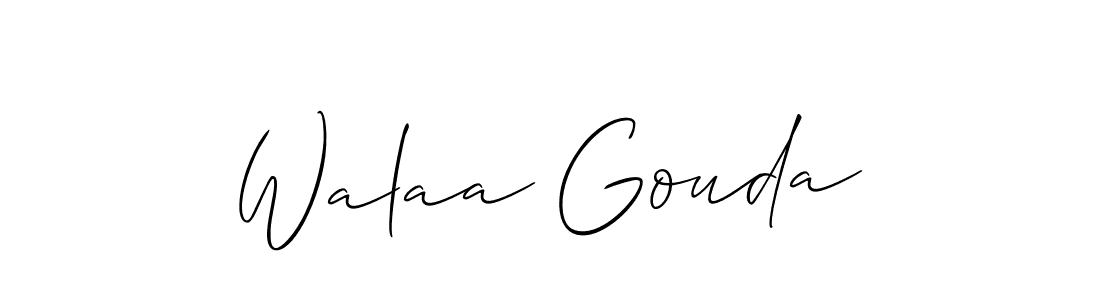 Best and Professional Signature Style for Walaa Gouda. Allison_Script Best Signature Style Collection. Walaa Gouda signature style 2 images and pictures png