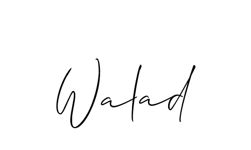 Allison_Script is a professional signature style that is perfect for those who want to add a touch of class to their signature. It is also a great choice for those who want to make their signature more unique. Get Walad name to fancy signature for free. Walad signature style 2 images and pictures png