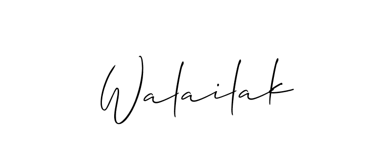 Check out images of Autograph of Walailak name. Actor Walailak Signature Style. Allison_Script is a professional sign style online. Walailak signature style 2 images and pictures png