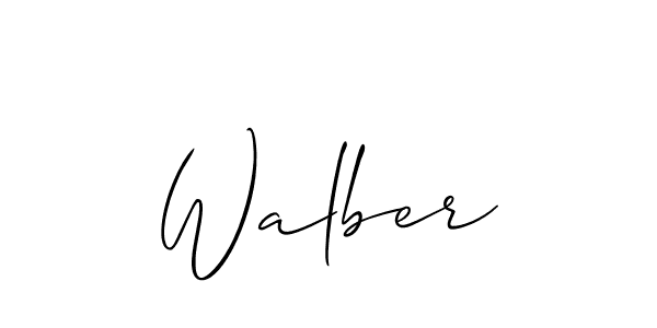 Make a short Walber signature style. Manage your documents anywhere anytime using Allison_Script. Create and add eSignatures, submit forms, share and send files easily. Walber signature style 2 images and pictures png