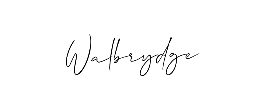 Make a beautiful signature design for name Walbrydge. Use this online signature maker to create a handwritten signature for free. Walbrydge signature style 2 images and pictures png