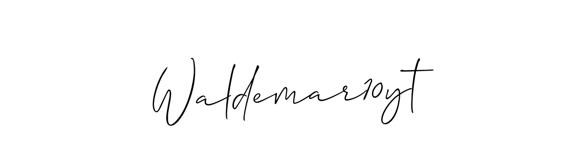 How to make Waldemar10yt name signature. Use Allison_Script style for creating short signs online. This is the latest handwritten sign. Waldemar10yt signature style 2 images and pictures png