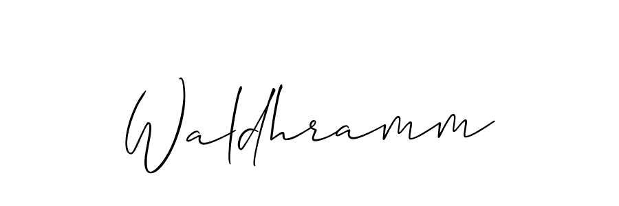 Allison_Script is a professional signature style that is perfect for those who want to add a touch of class to their signature. It is also a great choice for those who want to make their signature more unique. Get Waldhramm name to fancy signature for free. Waldhramm signature style 2 images and pictures png