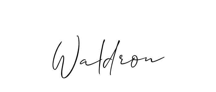 How to make Waldron name signature. Use Allison_Script style for creating short signs online. This is the latest handwritten sign. Waldron signature style 2 images and pictures png