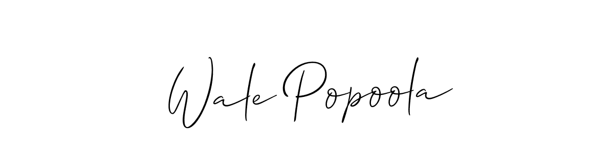 Here are the top 10 professional signature styles for the name Wale Popoola. These are the best autograph styles you can use for your name. Wale Popoola signature style 2 images and pictures png