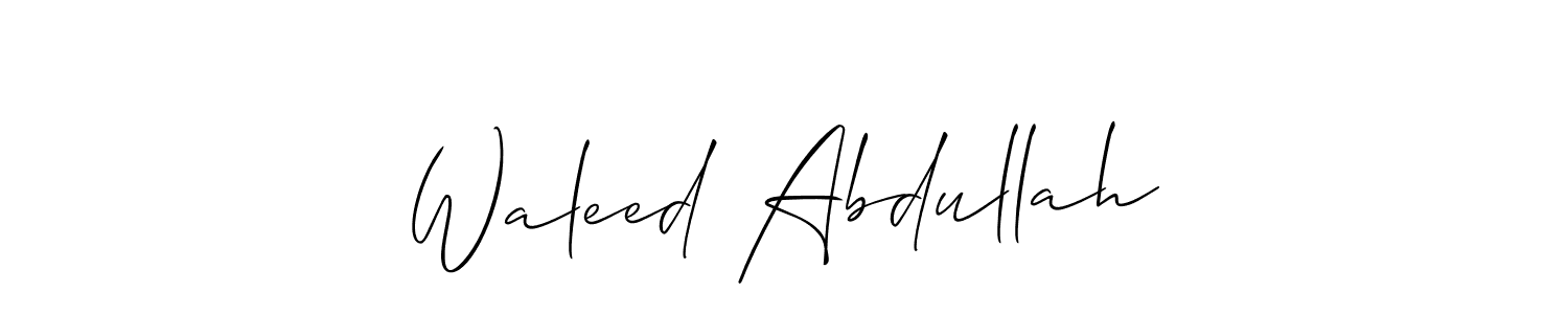 Check out images of Autograph of Waleed Abdullah name. Actor Waleed Abdullah Signature Style. Allison_Script is a professional sign style online. Waleed Abdullah signature style 2 images and pictures png