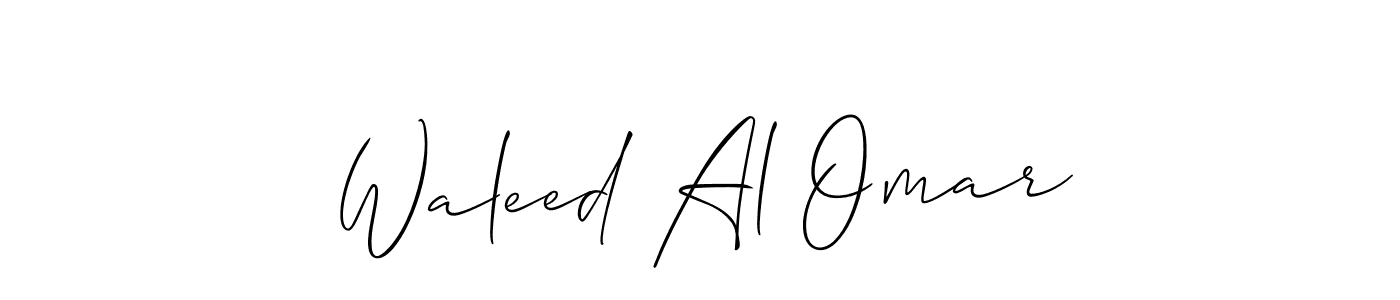 It looks lik you need a new signature style for name Waleed Al Omar. Design unique handwritten (Allison_Script) signature with our free signature maker in just a few clicks. Waleed Al Omar signature style 2 images and pictures png
