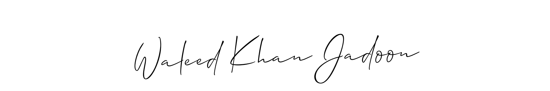 Make a beautiful signature design for name Waleed Khan Jadoon. Use this online signature maker to create a handwritten signature for free. Waleed Khan Jadoon signature style 2 images and pictures png