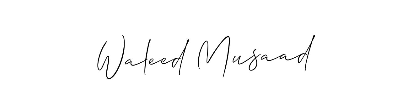 You can use this online signature creator to create a handwritten signature for the name Waleed Musaad. This is the best online autograph maker. Waleed Musaad signature style 2 images and pictures png