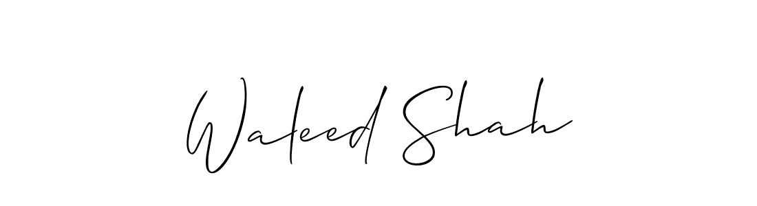 Also we have Waleed Shah name is the best signature style. Create professional handwritten signature collection using Allison_Script autograph style. Waleed Shah signature style 2 images and pictures png