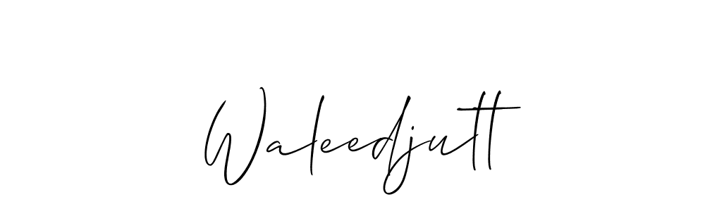 You should practise on your own different ways (Allison_Script) to write your name (Waleedjutt) in signature. don't let someone else do it for you. Waleedjutt signature style 2 images and pictures png