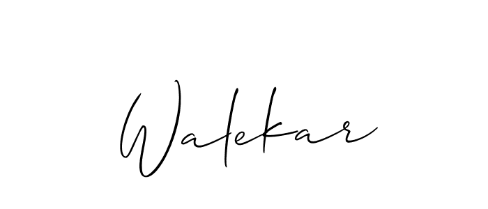 You can use this online signature creator to create a handwritten signature for the name Walekar. This is the best online autograph maker. Walekar signature style 2 images and pictures png