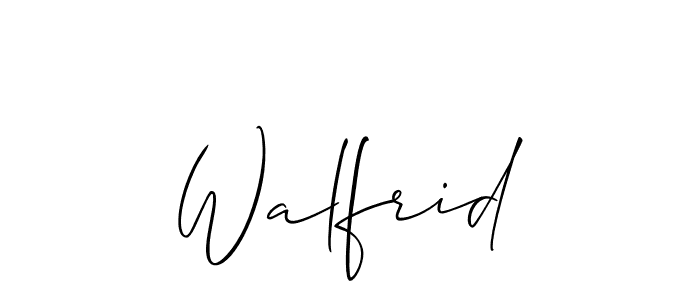 This is the best signature style for the Walfrid name. Also you like these signature font (Allison_Script). Mix name signature. Walfrid signature style 2 images and pictures png