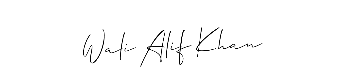 Make a beautiful signature design for name Wali Alif Khan. Use this online signature maker to create a handwritten signature for free. Wali Alif Khan signature style 2 images and pictures png